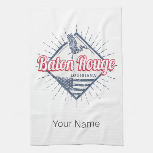Baton Rouge City Louisiana United States USA Kitchen Towel