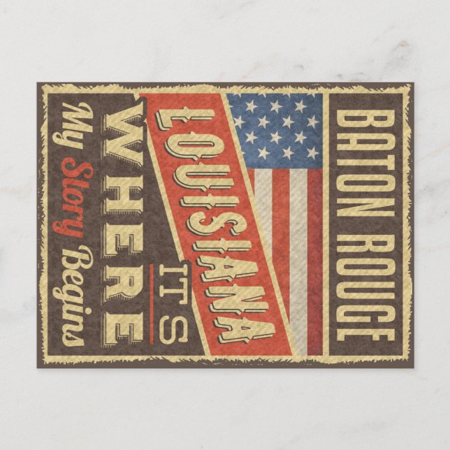 Baton Rouge Louisiana Postcard (Front)