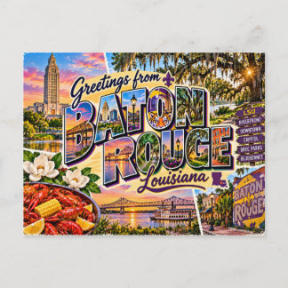 Baton Rouge, Louisiana Postcard