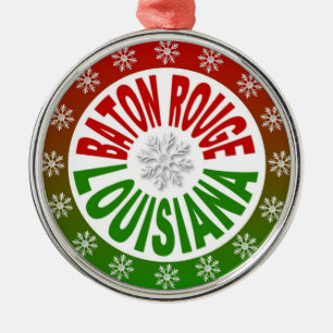 Baton Rouge Louisiane rouge vert ornement