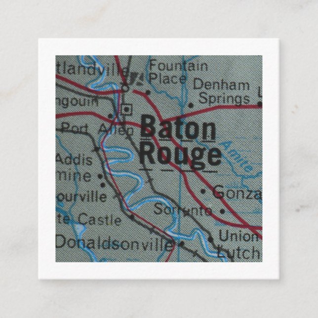 baton rouge Nous avons déplacé une nouvelle carte  (Devant)