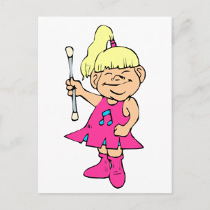 Baton Twirler Postcard