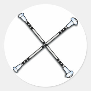 Baton/Twirling Classic Round Sticker