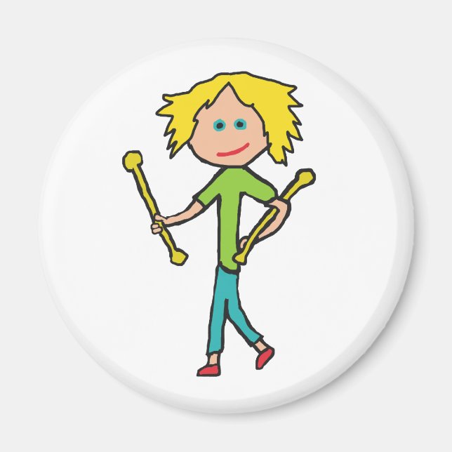 Baton Twirling Magnet (Front)
