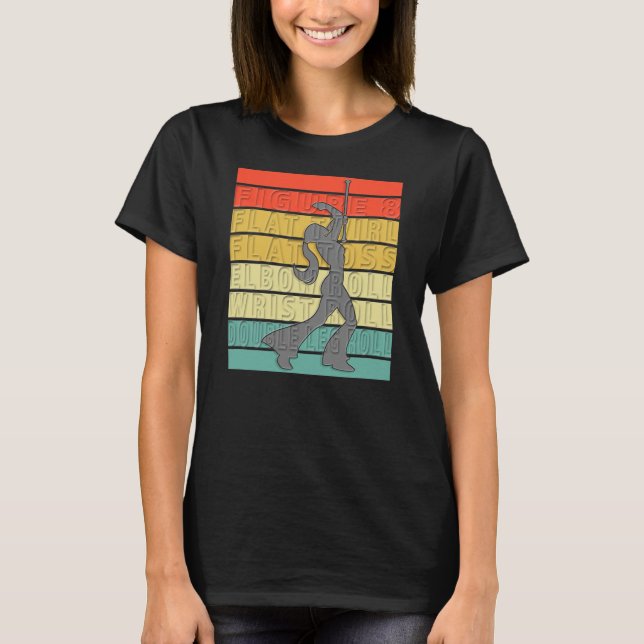 Baton Twirling Majorette Twirl Dancer Dance Moves T-Shirt (Front)