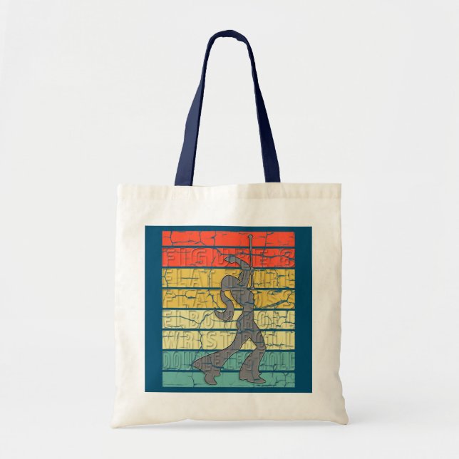 Baton Twirling Majorette Twirl Dancer Dance Moves Tote Bag (Front)