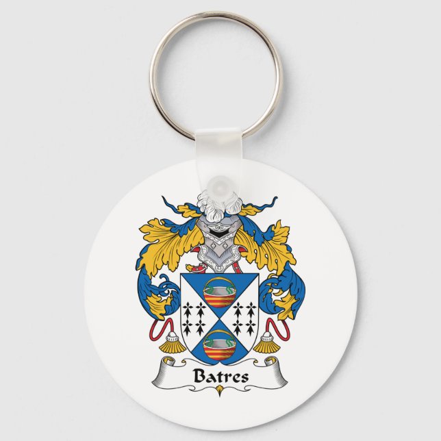 Batres Family Crest Keychain (Front)
