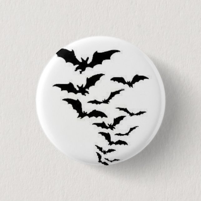 Bats! 1 Inch Round Button (Front)