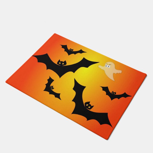 Bats and a Ghost Doormat (Angled)