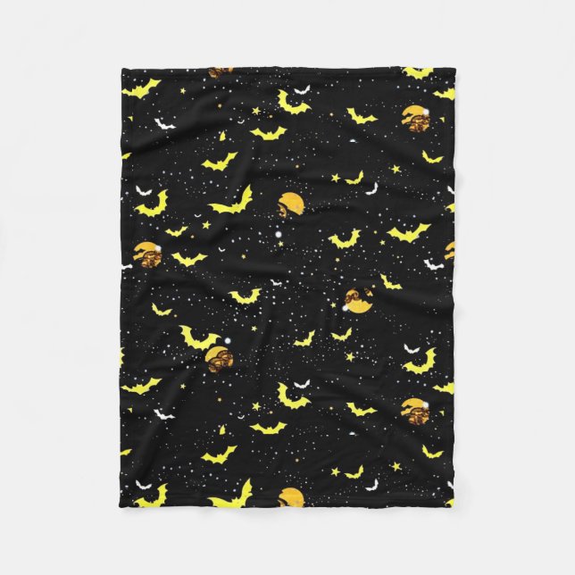 Bats And Bats Fleece Blanket (Front)