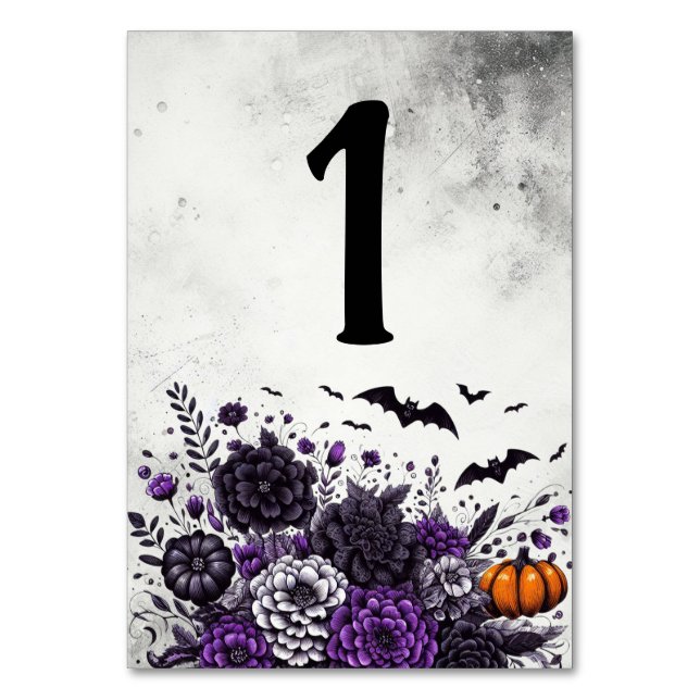 Bats and Flowers Table Number 1 (Front)