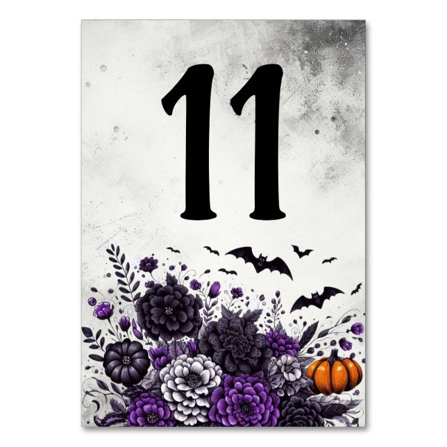 Bats and Flowers Table Number 11 (Front)