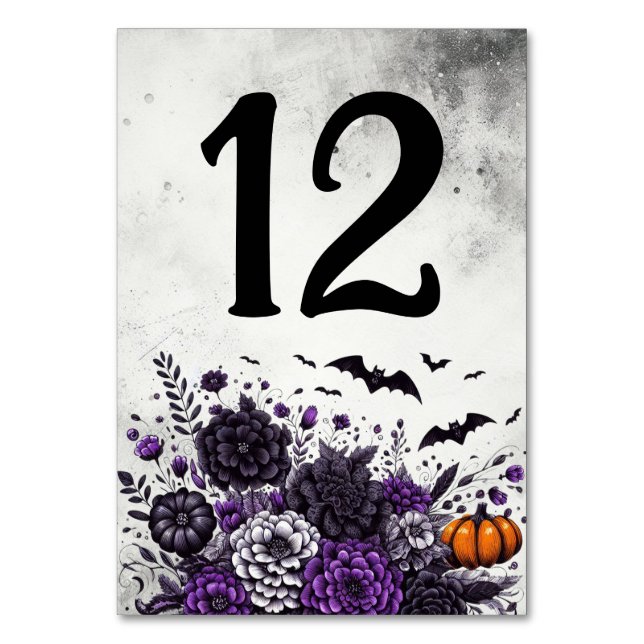 Bats and Flowers Table Number 12 (Front)