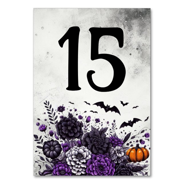 Bats and Flowers Table Number 15 (Front)