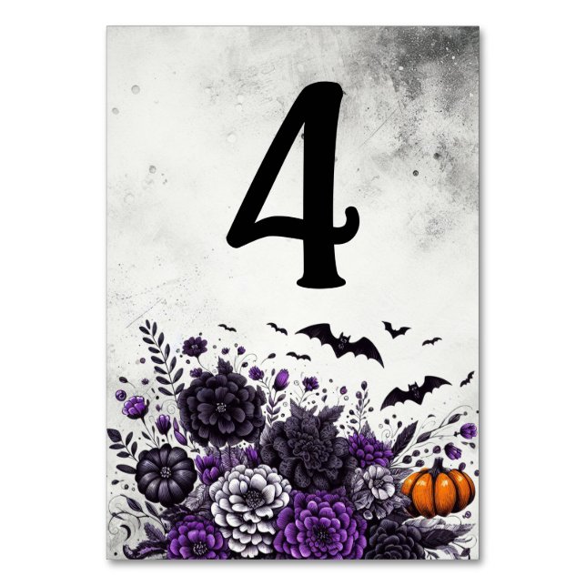 Bats and Flowers Table Number 4 (Front)