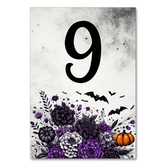 Bats and Flowers Table Number 9 (Front)
