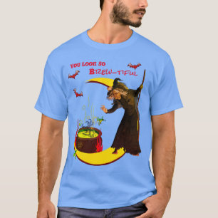 Bats and Frogs Blue Halloween Unisex T-Shirt