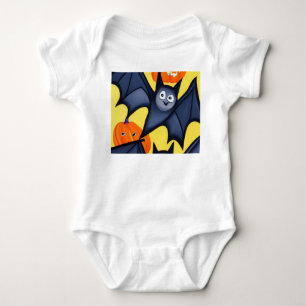 Bats and Pumpkins Baby Bodysuit