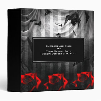 Bats and Roses Goth Binder