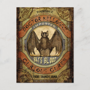 Bats Blood Postcard