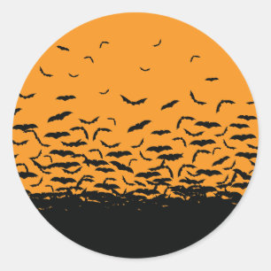 Bats Classic Round Sticker