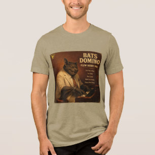 Bats Domino: a Parody Tri-Blend Shirt