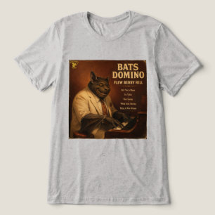 Bats Domino: a Parody Tri-Blend Shirt