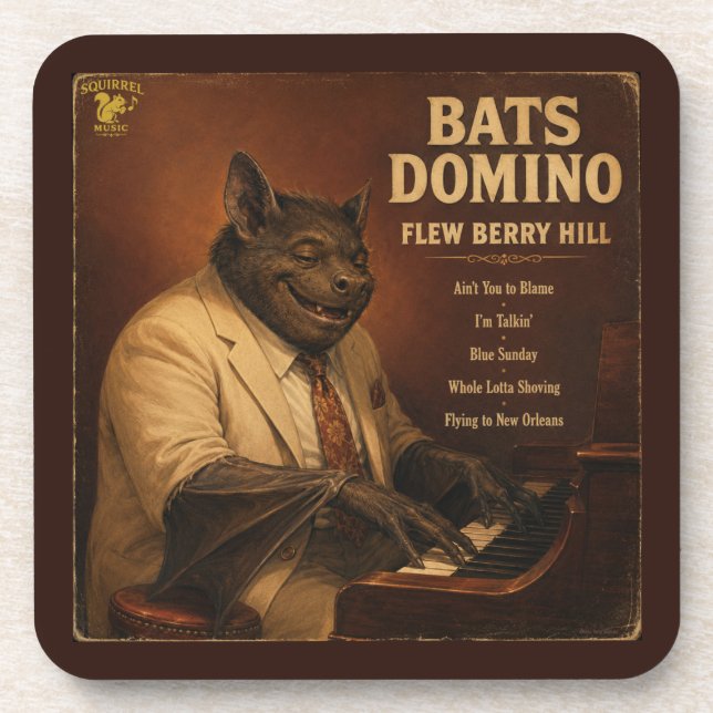 Bats Domino Album: a Parody Coaster (Front)