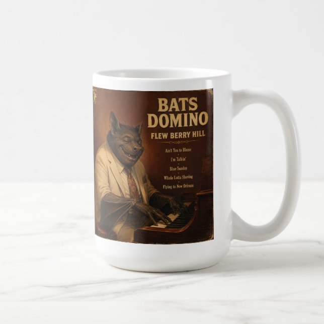 Bats Domino Album: a Parody Coffee Mug (Right)