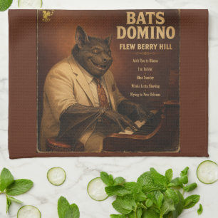 Bats Domino Album: a Parody Kitchen Towel