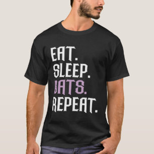Bats Eat Sleep Bat  Animal Bat T-Shirt
