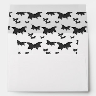 Bats et Lune Halloween Adresse de retour Enveloppe