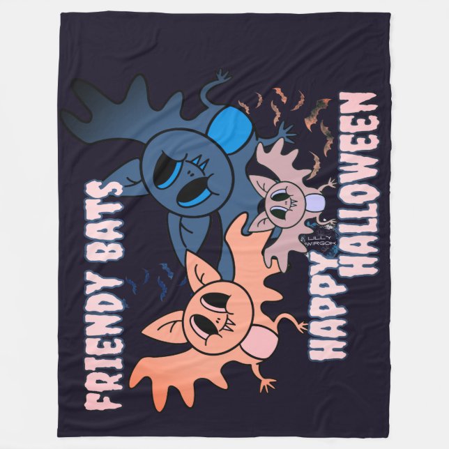 Bats  fleece blanket (Front)
