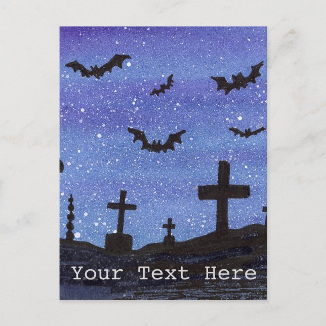 Bats Graveyard Postcard (Front)