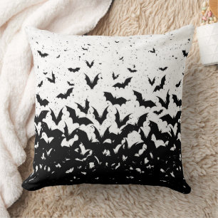 Bats Halloween Horror Vampire Throw Pillow
