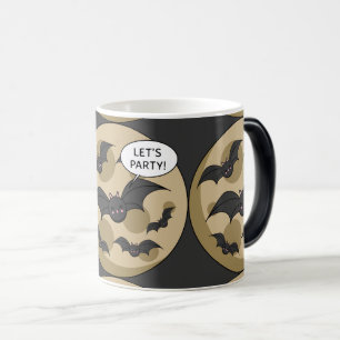 Bats Having Party on Full Moon Magic Mug