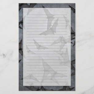 Bats In The Dark Cloudy Sky Stationery
