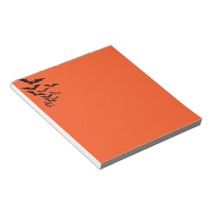 Bats noirs du Bloc-notes Halloween