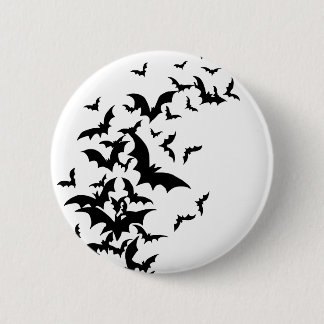 Bats on White 2 Inch Round Button