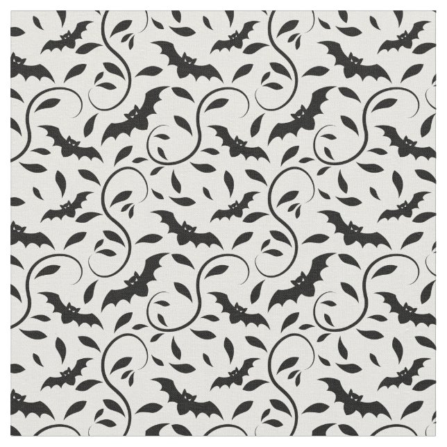 Bats pattern - animal pattern fabric (Close Up)