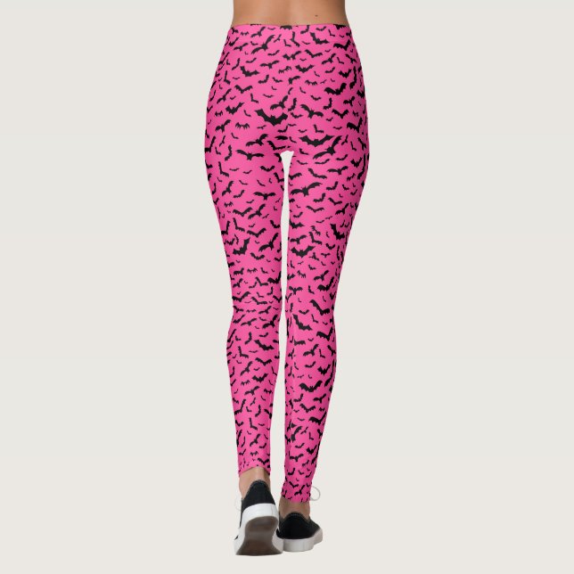 Bats Pink Leggings (Back)