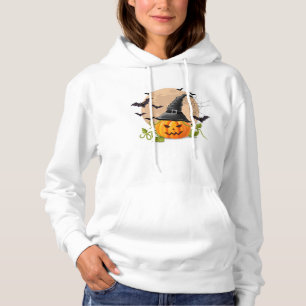 Bats Pumpkin and Moon Hoodie