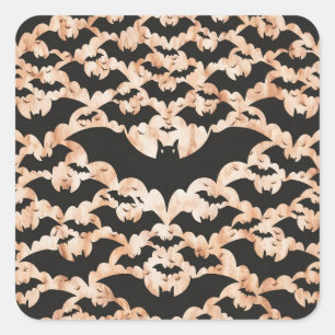 Bats Square Sticker
