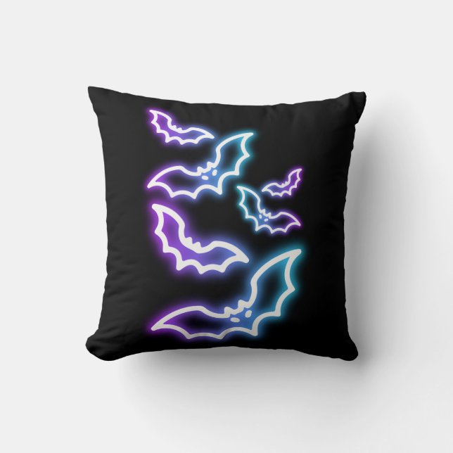 Bats Throw Pillow (Front)