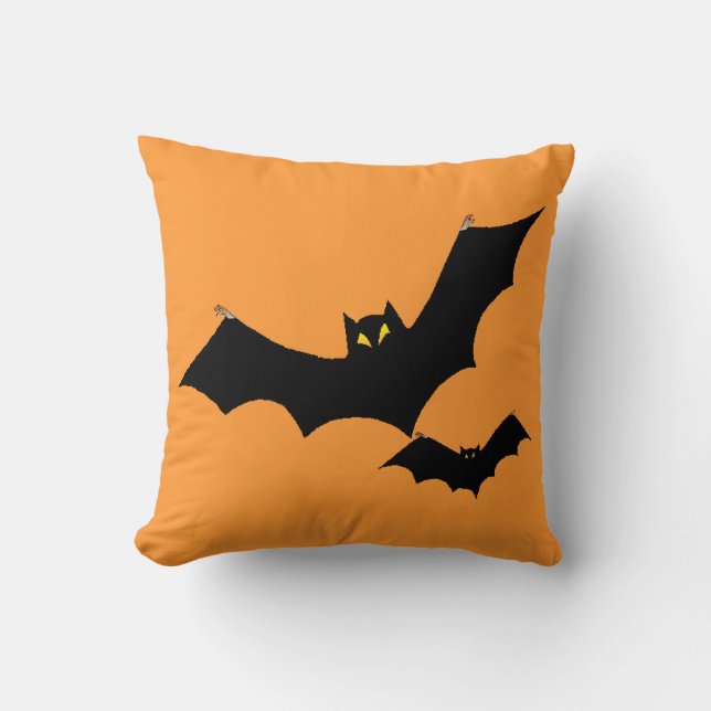 Bats Throw Pillow (Front)