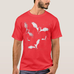 Bats Vampire Horror Spooky Art Halloween Goth Alt T-Shirt