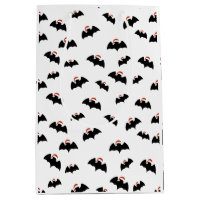 Bats with Santa hats