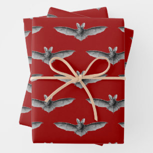 Bats wrapping paper sheet
