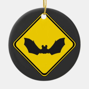 Bats Xing! Ceramic Ornament