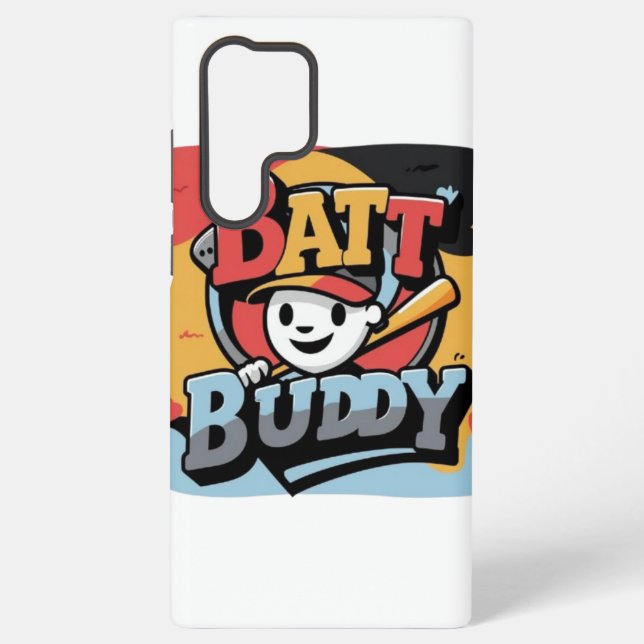  Batt Buddy Cartoon Baseball Mobile Case (Back)
